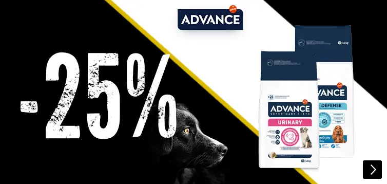 advance 25% korting DOG